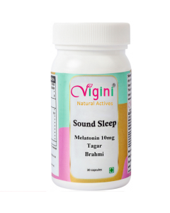 Vigini Natural Sound Sleep Melatonin 10mg (30 Capsules) Non-Habit Forming Restful Deep Sleeping, Improved Health, De Stress Anxiety Relief Relaxation Peaceful Sleeping Cycle Wellness No Side Effect