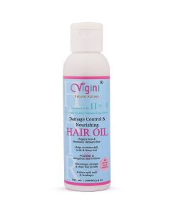 Vigini Natural Damage Control & Nourishing Hair Care Vitalizer Tonic Oil 100 ml for Hair Fall Loss Thinning Rough Dry Itchy Scalp Treatment Provides Silky Shine Frizz FreeHair
