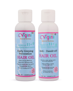 Vigini Anti Dandruff Revitalizer Tonic Hair + Early Anti Greying Prevention Oil