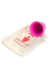 Her Cup Platinum-Cured Medical Grade Silicone Menstrual Cup For Women By Goli Soda, Regular Size- Fushia