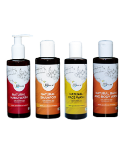 EcoSattva 3R Personal Care Products Kit - Hand Wash, Shampoo, Face Wash and Body Wash 200ml