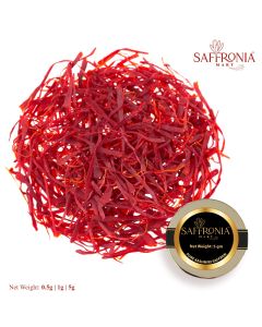 Saffronia Mart's Pure, Organic, Thick Red Mogra Kashmiri Saffron 5gms 