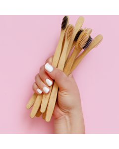 Bamboo Toothbrush - Pack of 2 [Natural, Basic]