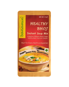 BANAMIN High Protein, Gluten Free Vegetable Soup (10g x 10) | Multi Nutrient | Low GI | Weight Loss