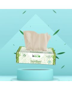 Bamboo Eco-Friendly Facial Tissue Box - 100 Sheets ( Pack of 6)