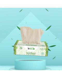 Bamboo Eco-Friendly Facial Tissue box - 100 Pulls ( Pack of 4 ) 