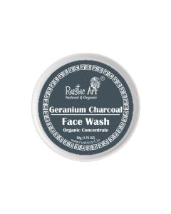 Organic Geranium Charcoal Face Wash Concentrate by Rustic Art