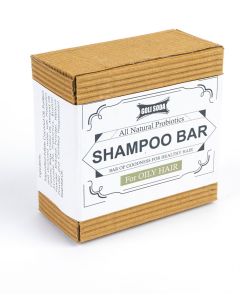 GOLI SODA All Natural Probiotics Shampoo Bar For Oily Hair (Pack Of 1)