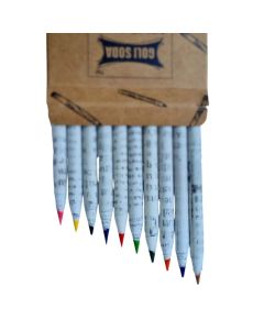 Goli Soda Newspaper Colour Pencils ( 10 Colours )