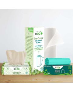 BECO Best Home Care Combo with Facial Tissue, Garbage Bag and Kitchen Towel