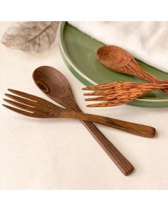 Ecofriendly Reusable Travel Cutlery - Coconut - Pack of 1