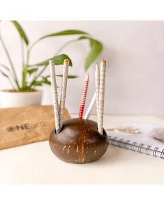 Coconut Shell Pen stand