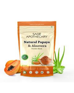 Sage Apothecary Natural Papaya & ALoevera Powder Mask 100 GM,
