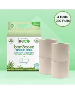 Beco Toilet Tissue Roll 3 Ply 220 Pulls  4in1 Value Pack