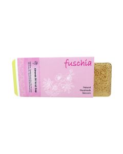Fuschia - Almond Oil Scrub Natural Handmade Herbal Soap