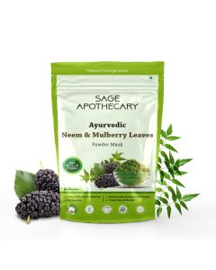 Sage Apothecary Ayurvedic Neem & Mulberry Leaves Powder Face Mask 100 GM