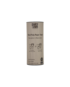 PureCult Wood Pulp Reusable & Washable Paper Towel Roll (40 Sheets)